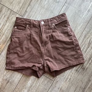 Chocolate brown shorts!
